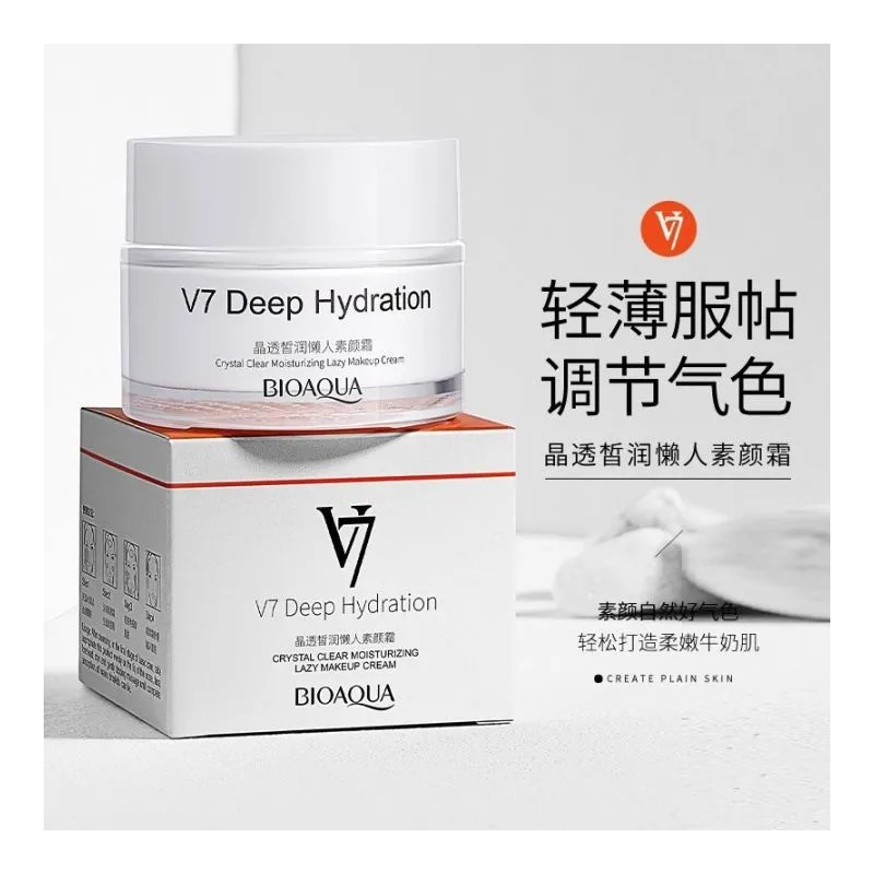 Crema Facial Bioaqua V7 Deep Hydration Crystal Hidratante Todo Tipo