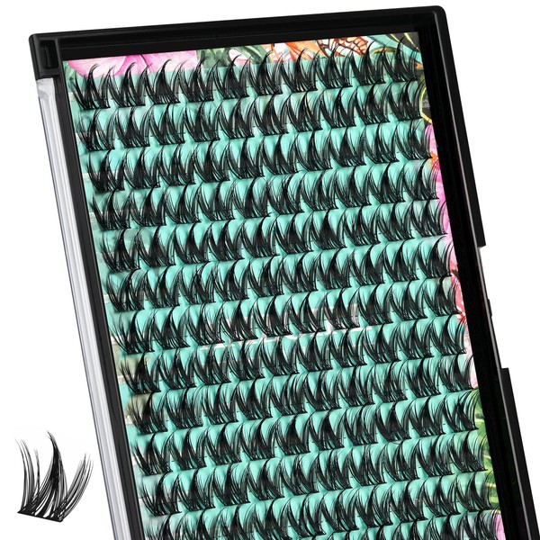 Cluster Lashes Manga 144 Pieces Eyelash Extensions Wet Look Ultra-Thin