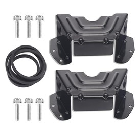 Threlaco 2 Pack 42/46" 783-06424A-0637 Deck Belt Cover and 954-04060b 954-04060c Deck Belt Compatible with MTD, Craftsman, Troy-Bilt, Mowers, Cub Cadet, Craftsman Lawn Mower Machines (Black)