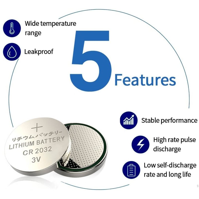 Cotchear 20Count CR2032 Battery 3V Lithium CR 2032