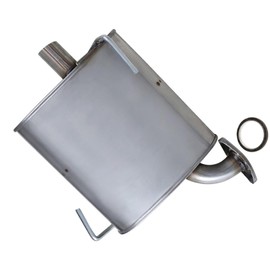 Exhaust Rear Muffler Compatible for 2014-2018 Subaru Forester 2.5L | Stainless Steel | Northeastern Exhaust | Free Gasket Included | Direct-Fit Replacement