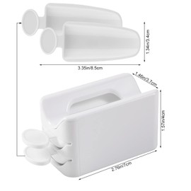 MWOOT Nail Dip Dipping Powder Recycling Tray System, French Nail Dip Container Tray, DIY Nail Art Box Sequin Dip Container