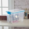 Sterilite 20 Qt Gasket Box, Stackable Storage Bin with Latching