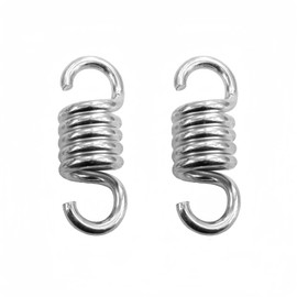 Floatdream 2 pieces feather hammock feather, hanging chair, spring hammock, rocking chair spring, for hanging the hammock sandbag holder of the porch (silver)