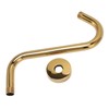 304 Stainless Steel S Shaped Shower Arm Gold Shower Head