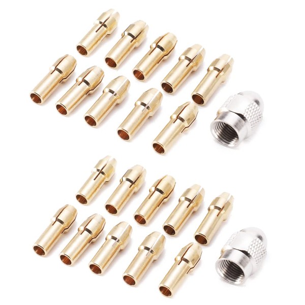 VOANZO 22 Stück Spannzange für Dremel-Ersatzzange für Dremel-Zubehör-Set mit 12