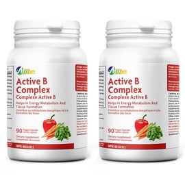 ALLBE Active B Complex Capsules - Support Immunity & Brain Function, Enhance Metabolic Energy & Foster Tissue Regrowth - Essential Vitamin B Complex for Women & Men - 180 Vegan Capsules