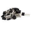 sourcing map 20 Sets 2.54mm Pitch 4 Pin Plastic Male