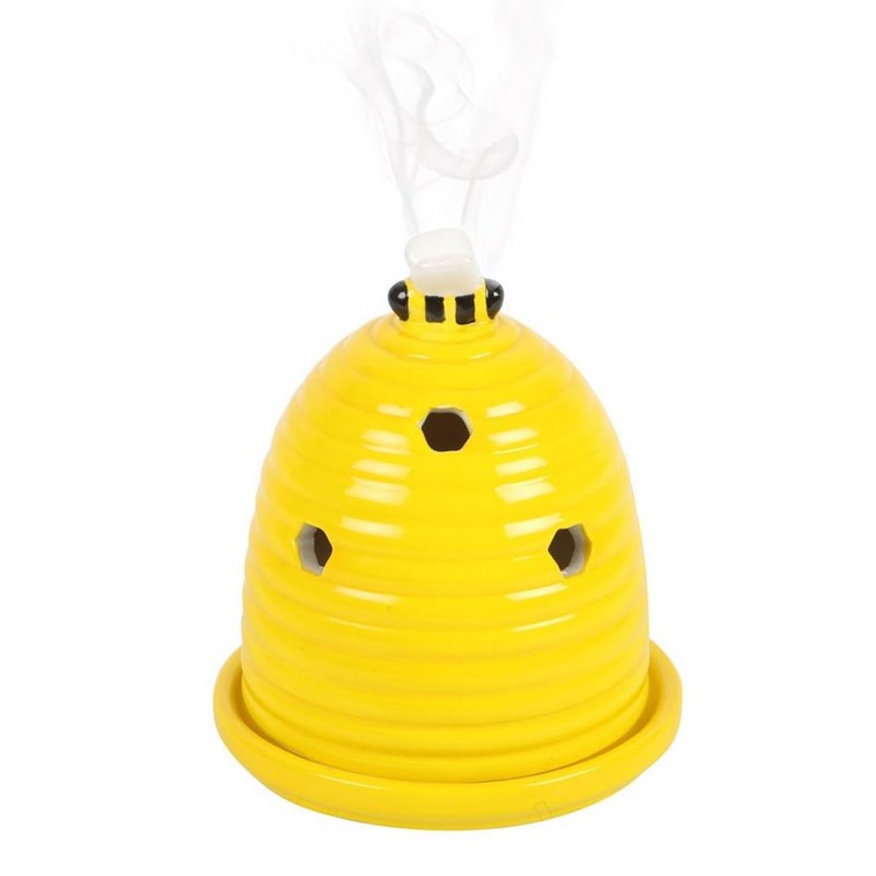 Beehive Ceramic Incense Holder: Charming Decor & Sensory Experience -