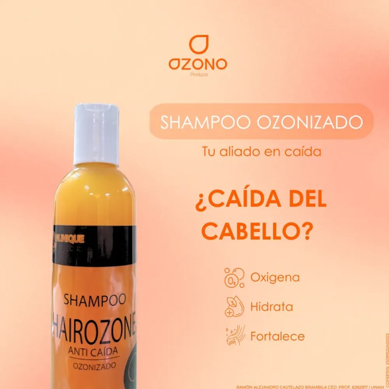 Shampoo Con Ozono, Anticaída De Cabello