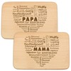 Spruchreif Set of 2 Breakfast Boards Mum and Dad –