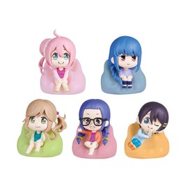 Yurucamp Sitting Collection Figure, Complete Set of 5 Types, Capsule Toy
