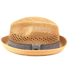 EPOCH HATS Mens Summer Fedora Cuban Style Short Brim Hat (US, Alpha, Small, Medium, F2804NATRAL)