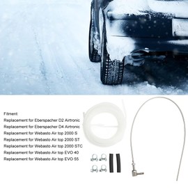 Fuel Tank Standpipe Kit, KIMISS Car Heater, Fuel Tank Transmitter Standpipe, Copper Rubber Pickup Clip Hose for Eberspacher D2 D4 Airtronic
