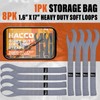 Haccoplanet 8PK Soft Loop Motorcycle Tie-Down Straps, 1.6 x 17inch