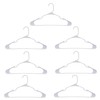 ESSENTIALS White Plastic Adult-Sized Hangers, 7 Hangers Per Package