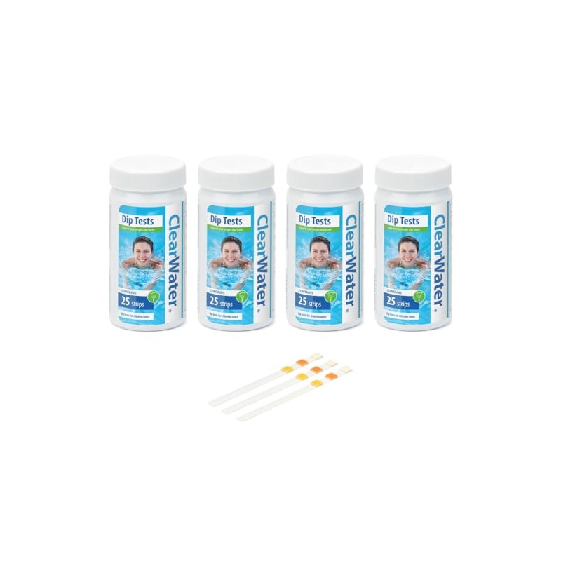 Clearwater Hot Tub, Pool and Spa Test Strips x 100-3