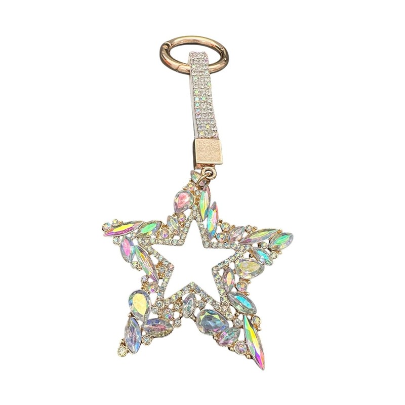 BE WHAT YOU BELIEVE Rhinestone Jewel Star Keychain, Keyring, Charm