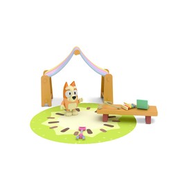 Mini Playset Salón de Juegos Bluey Set de Juego para Niños en Edad Preescolar Playset Original de Bandai
