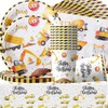 Digger Birthday Tableware Set, Construction Site Party Tableware, Digger Paper