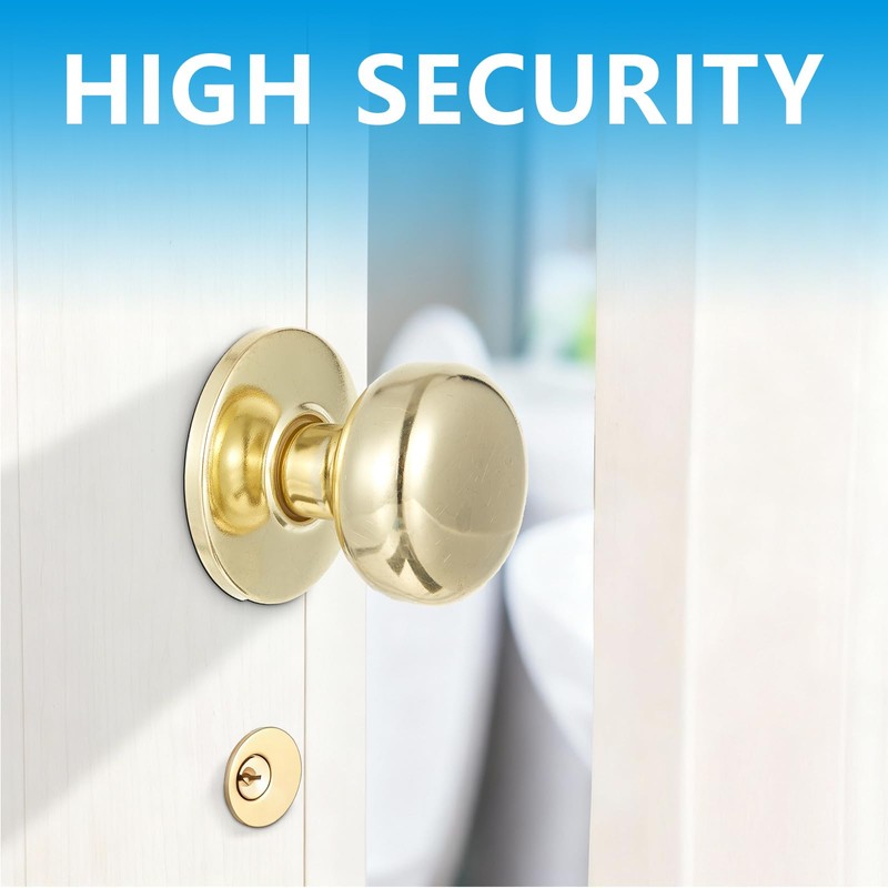 Tandefio 1 Set Double Cylinder Mortise Lock Iron Gate Ornamental
