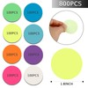 800 Sheets Transparent Sticky Notes Small Round Clear Sticky Notes