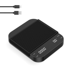 Ankilo Kaffeewaage mit Timer,Digital Espresso Waage 3kg/0,1g, Coffee scale,Feinwaage mit 3 Einheiten,USB Wiederaufladbare Küchenwaage, Multifunktionale Küchenwaage Lebensmittelwaage mit Tara Funktion