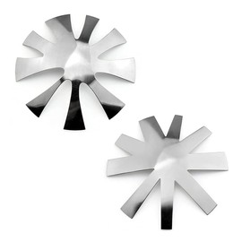 WELANE French Tip Tool, 2 PCS French Manicure Nail Art Tool for DIY Decoration Stencil Tools (18 Shape)