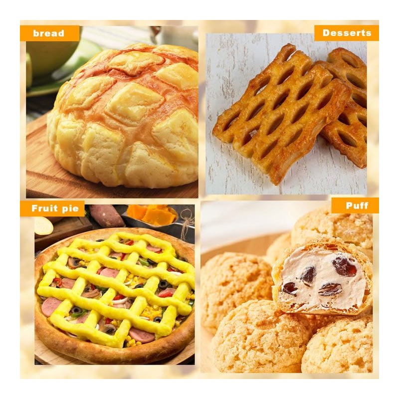 Yallmie Lattice Pastry Cutter, Pastry Lattice Cutter Stainless Steel Lattice