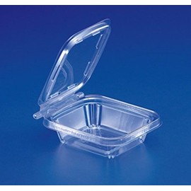 Inline Plastics Inline 8 oz. Clear Hinged Deli Container w/Tamper Resistant Strip 100%25 Bpa Free (pack of 240)
