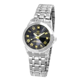 John Harrison JH-2172LGB Women's Watch Silver, Black, Bracelet Type