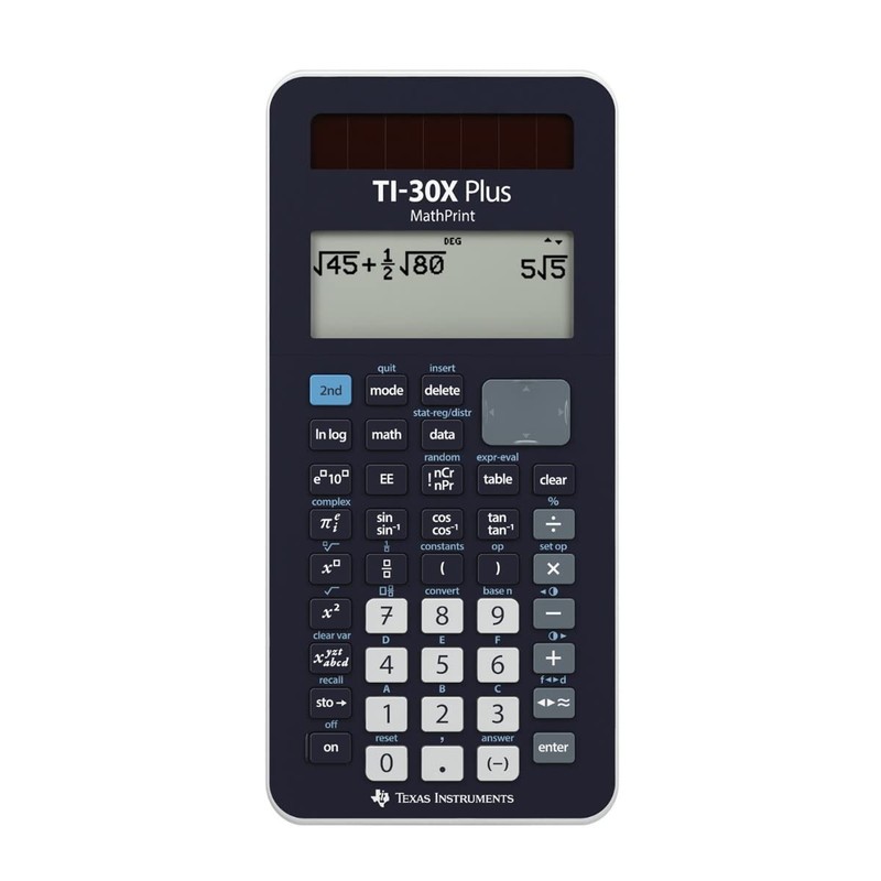 Calcuso Standard Package: TI-30X Plus MathPrint Technical-Scientific School Calculator +