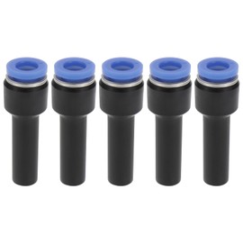 eMagTech 5Pcs Push Fit Stem Reducer 8mm to 6mm Push to Connect Plastic Plumbing Fitting 38.9x13.2mm for Various Gas Sources Various Pneumatic Systems