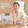 Kit Piezas Cuidado Facial Serum Locion Tónico Crema Contorno Ojos