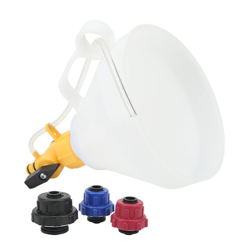 QANYEGN Radiator Coolant Refill Funnel Set, Automotive Coolant Filler Funnel,