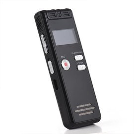 Docooler Digital Voice Recorder, 32GB Voice Activated Recorder with Noise Reduction, Voice Activated Audio Recorder with Playback Function for Lectures and Conferences - Strong Magnet, Back Clip -
