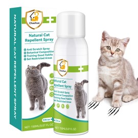 Chaohua Cat Deterrent Spray, Cat Repellent Spray Indoor & Outdoor, Safe Anti Scratch Furniture Protector, Effective Natural Ingredients Cat Scratch Deterrent Training Aid for Furniture 150ml