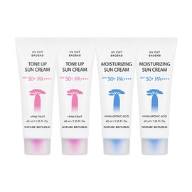 Nature Republic [Nature Republic] Moisture Sunblock 2ea + Tone-up Sunblock 2ea / [네이처리퍼블릭] 수분선블럭 2ea+톤업 선블럭 2ea