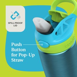 Contigo Aubrey Leak-Proof Spill-Proof Insulated Stainless Steel Water Bottle 13 Oz.