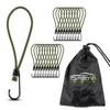 CargoVA® – 20 Bungees with Hooks and Practical Bag –