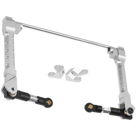 ShareGoo Alloy Rear Sway Bar RC Car Anti-Sway Bar Anti-Roll Mount Swaybar Compatible with Axial Wraith RR10 Bomber 1/10 RC Car (Silver)