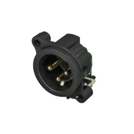 Neutrik NC3MAH XLR 3 Pin Male A Series PCBH Plastic/Gold Contacts 1060