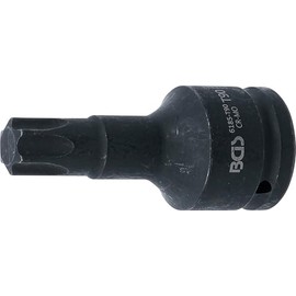 BGS 6185-T90 | Power Bit Insert | Length 100 mm | Drive Internal Square 20 mm (3/4 Inch) | T-Profile (for Torx) T90