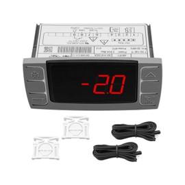 Fit for Dixell XR02CX-4N1F1 Temperature Controller，Refrigerator Digital Thermostat Controller Fit for 120V 50-60hz Commercial Refrigerators/Freezer with Temperature Sensor Probes