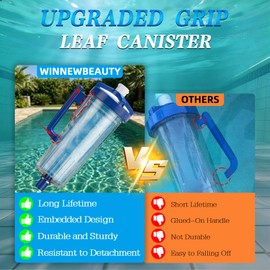 WINNEWBEAUTY Upgraded W530 Large Capacity Leaf Canister with Mesh Bag Heavy Duty Inline Pool Filter Catcher Compatible with Hayward Pool and Spa Cleaners Replacement for W530 Series Leaf Canister