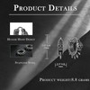 Stainless Steel Skull Huggie Hoop Earrings for Men Women Gothic