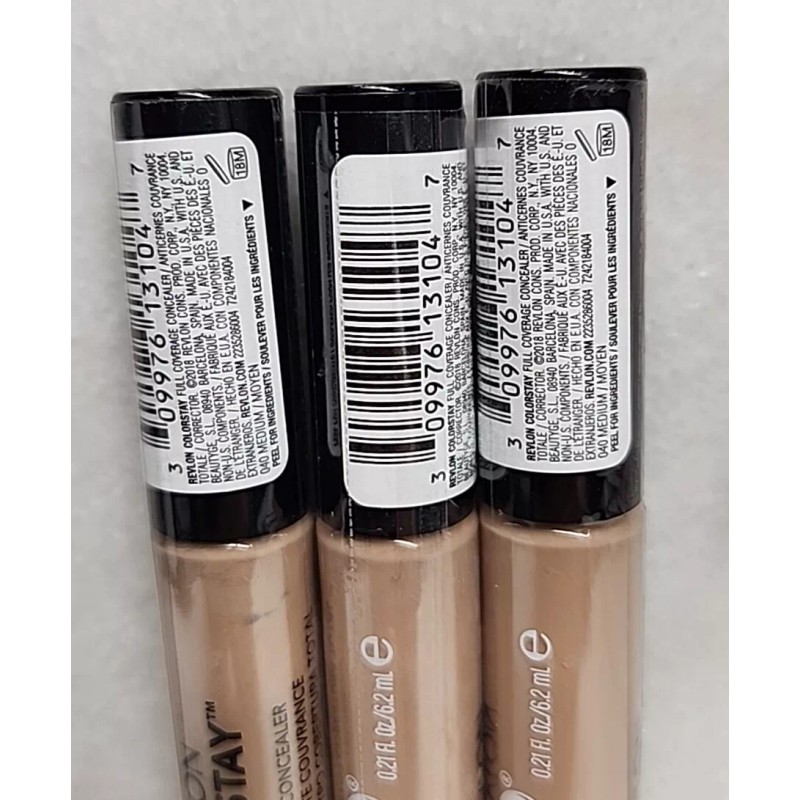 Revlon 3 -Revlon Colorstay Full Coverage Concealer 040 Medium.