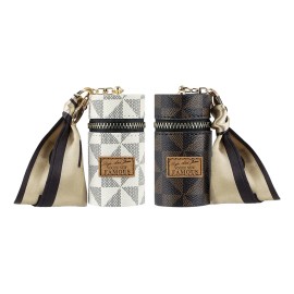 Estuche Para Labial Adorila Bolsa De Cuero Para Brillo De La