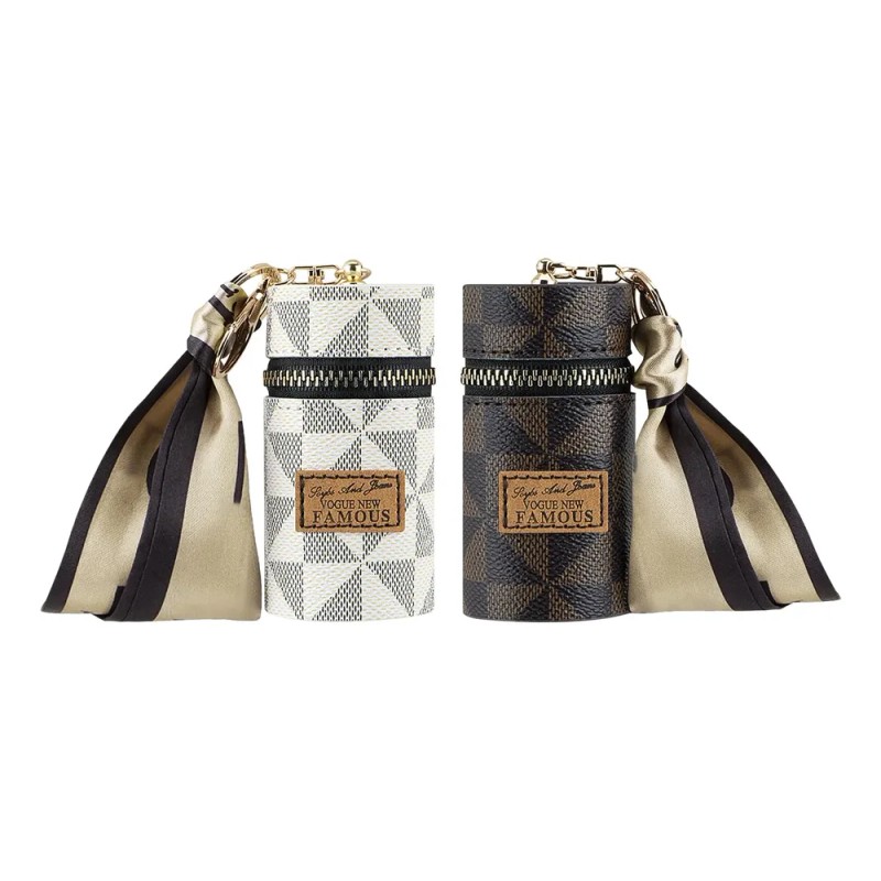 Estuche Para Labial Adorila Bolsa De Cuero Para Brillo De