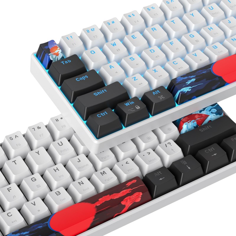 Ussixchare 60 Percent Gaming Keyboard 61 Keys Mechanical Keyboard Ultra